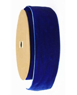 Velvet Ribbon 12mm x 10mtrs Dark Blue-0