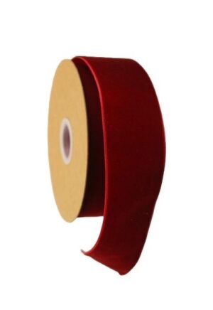 Velvet Ribbon 50mm x 10mtrs Burgundy-0
