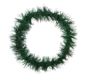 Plain PVC Wreath 30cm (Economy)-0