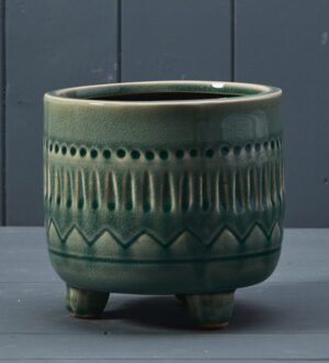 Green Ceramic Pot (14.5cm)-0