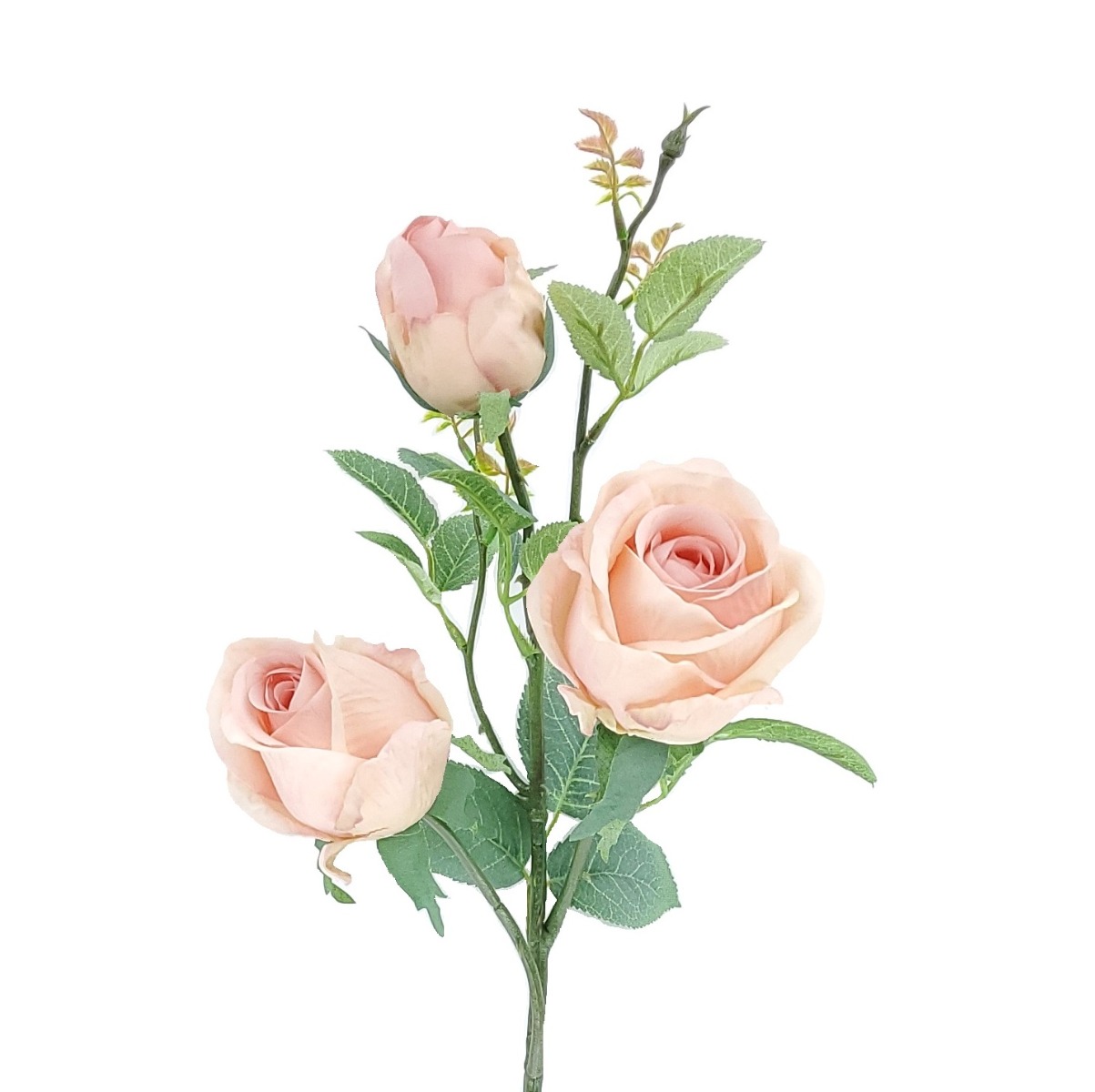 80cm Light Pink Rosebud Stem-26867
