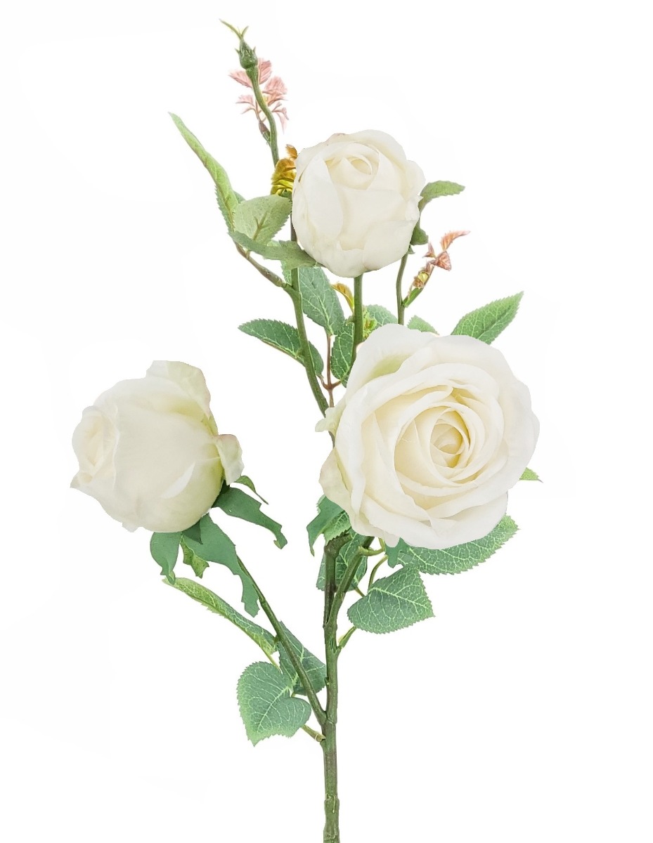 80cm Cream Rosebud Stem-26871