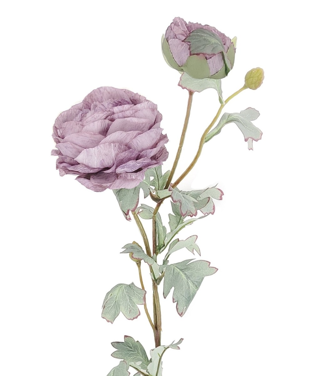 72cm Lilac Peony Stem-26887
