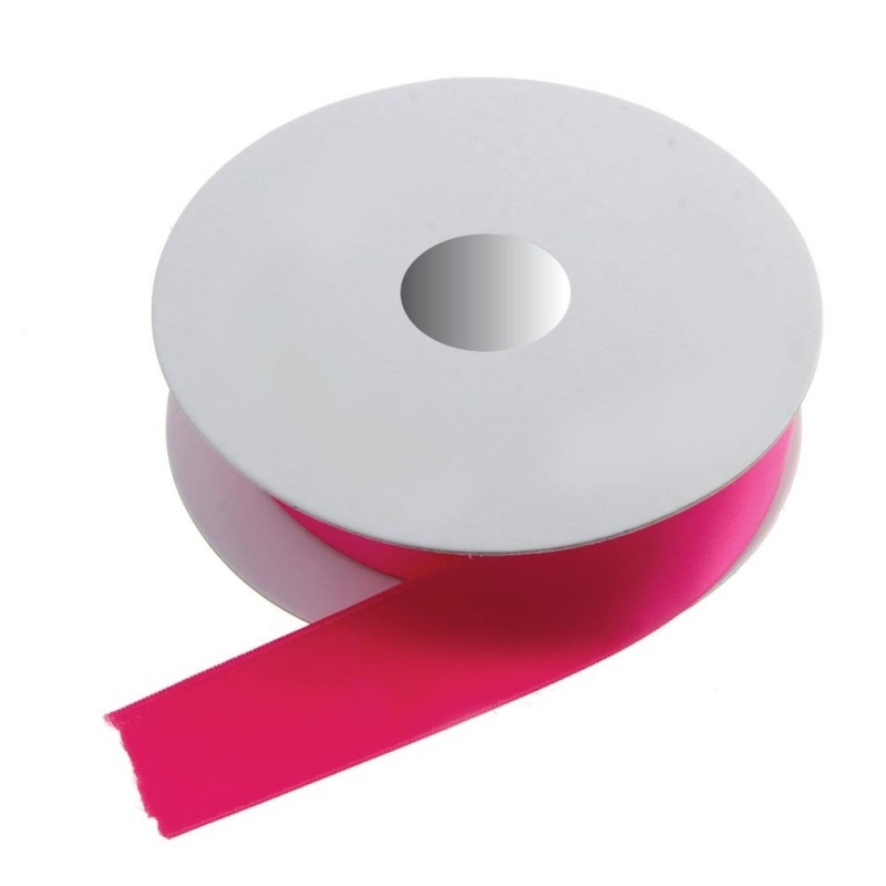 Double Face Satin 38mm x 20mtrs Fuchsia-0