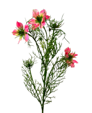 Artificial Nigella Spray 69cm Pink-0