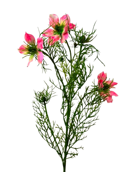 Artificial Nigella Spray 69cm Pink-0