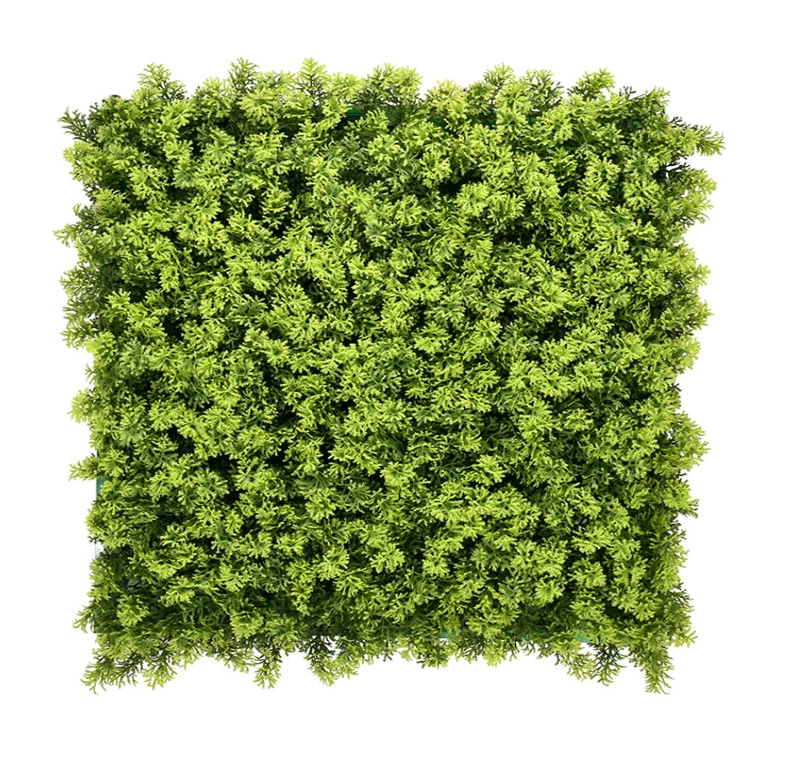 Plastic Artificial Mossed Tile - Green 1mtr x 1mtr