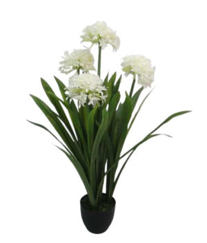 Artificial Agapanthus Plant White 103cm