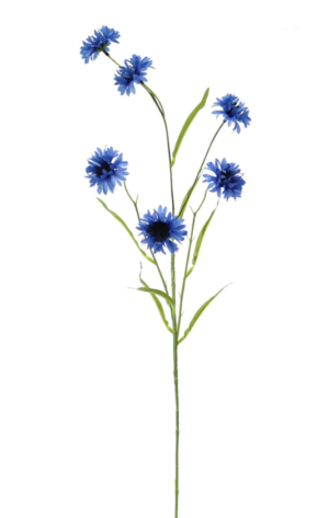 Artificial Cornflower Spray Dark Blue-0