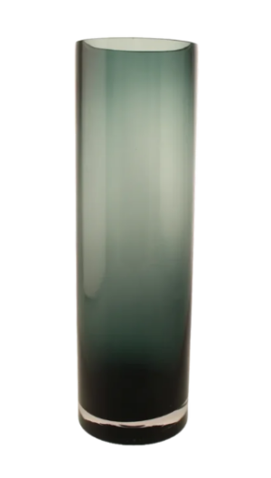 40cm 50% Recycled Glass Cylinder Smokey-0