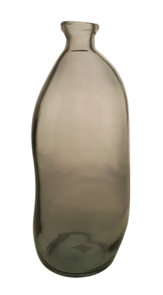 35cm 100% Recycled Glass Wabi-Sabi Vase Grey-0