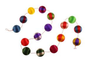 180cm Harlequin Ball Garland Mixed-0
