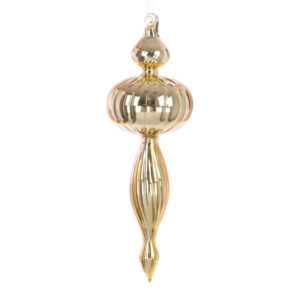 GLASS Fancy Finial 24cm Gold-0