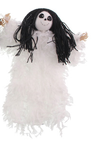 28cm Fabric Ghost Hanger White (N50615)-0