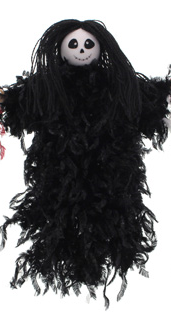 28cm Fabric Ghost Hanger Black (N50615)-0