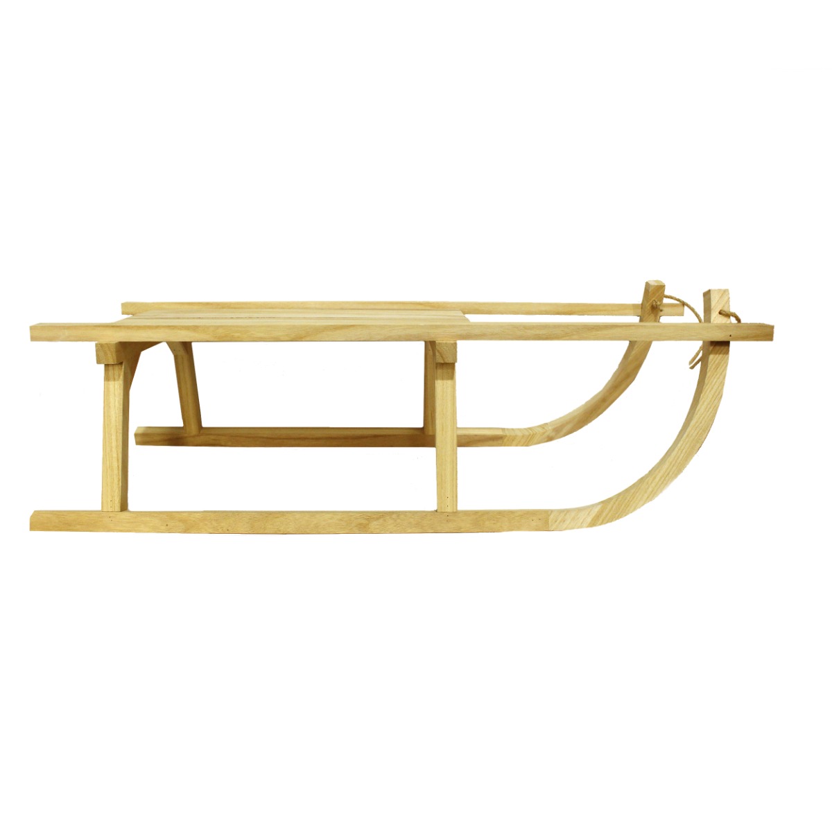 78cm Wood Sleigh Display Natural-0