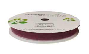 Velvet Ribbon 12mm x 10mtrs Mauve-0