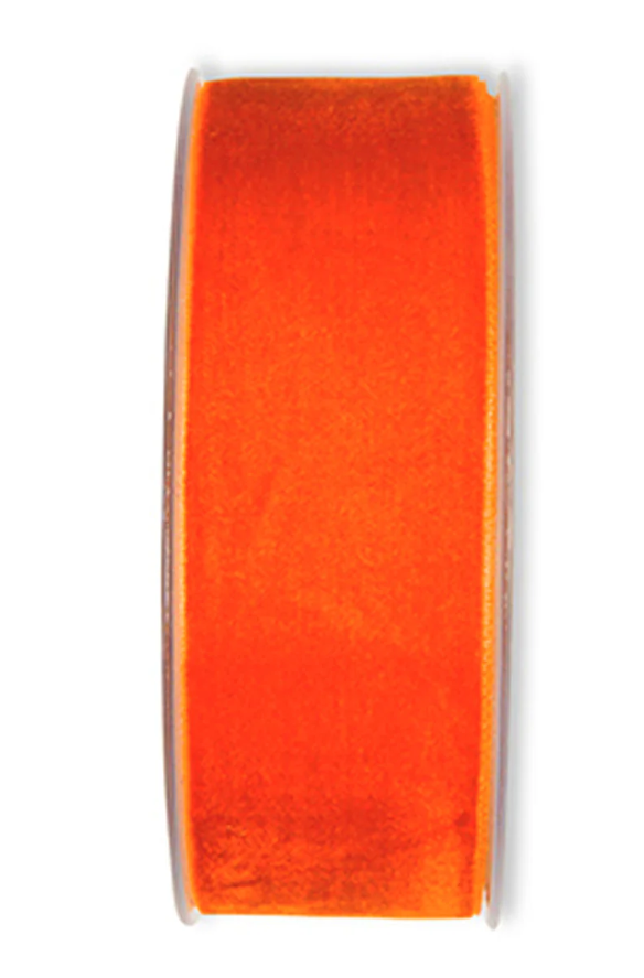 Velvet Ribbon 50mm x 10mtrs Orange