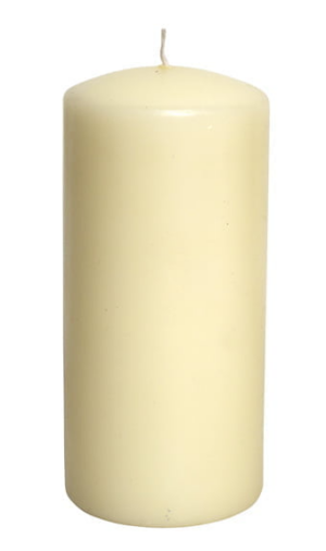 7 x 15cm Pillar Candle Cream
