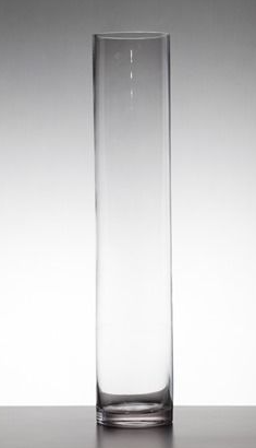 Glass Cylinder Vase 20 x 10cm-0
