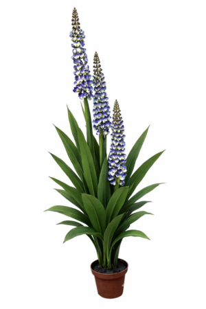Artificial Real Touch Lupin Plant Blue/Green 150cm-0