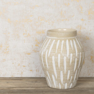 Luca Textured Ceramic Vase 29cm Watertight-0