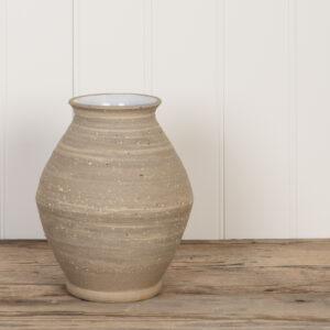 Liv Natural Ceramic Vase 22cm Watertight
