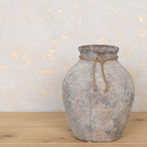 Mia Aged Stone Vase 28cm NOT Watertight-0