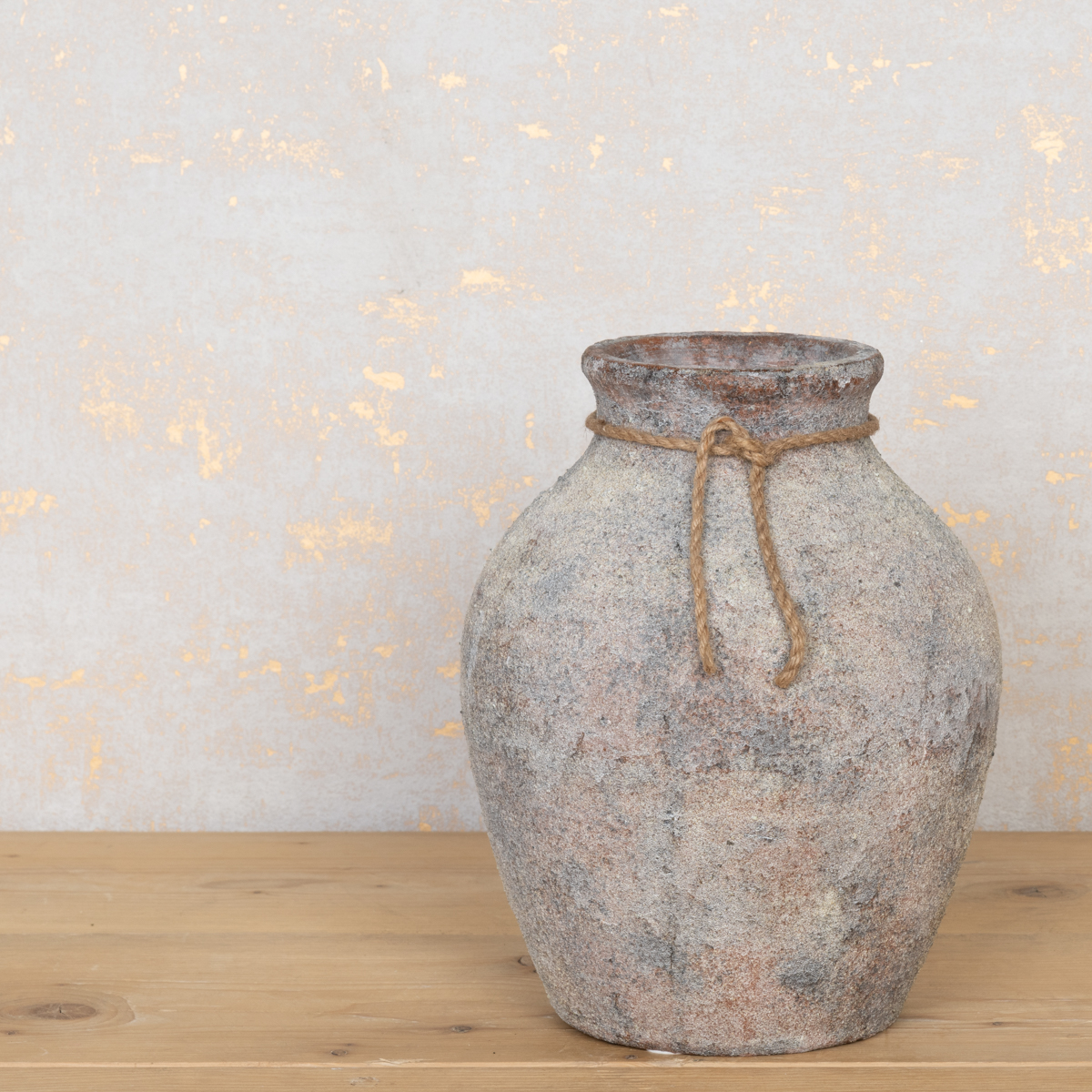 Mia Aged Stone Vase 28cm NOT Watertight-0