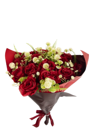 Red Rose Bouquet W/Cello-0
