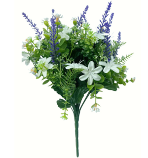 Daisy/Lavender Bush 36cm Purple/White-0