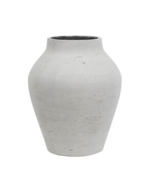 Florence Vase White 34 x 28 x 28cm-0