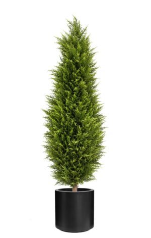 UV Cypress Tower 120cm In Stockholm Pot Black